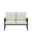 Canapé 48 places en métal 48 pouces avec coussins beige et structure kaki-1167936585-1167936583
