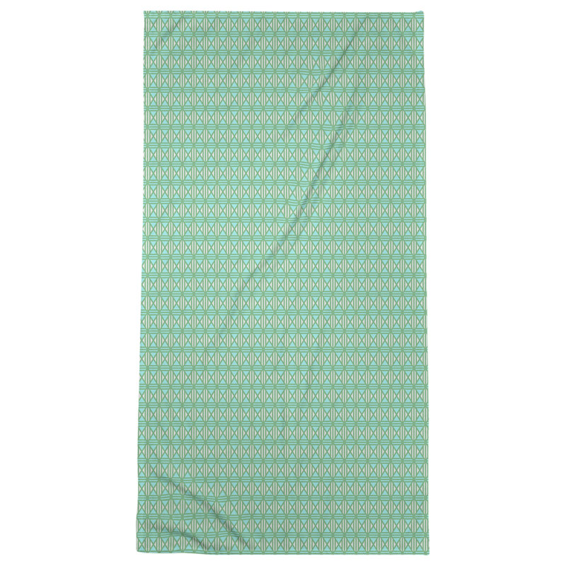Katelyn Elizabeth Cotton Blend Bath Towel, Green/Teal