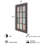 Kiera Grace Alice Collage Ayon Frame, Durable Picture Frame with 12 Frames, Holds Twelve 4" x 6" Photos, Wall Mount Photo Frame, Distressed Rustic Country Window Design, 18" x 30"-1359787624