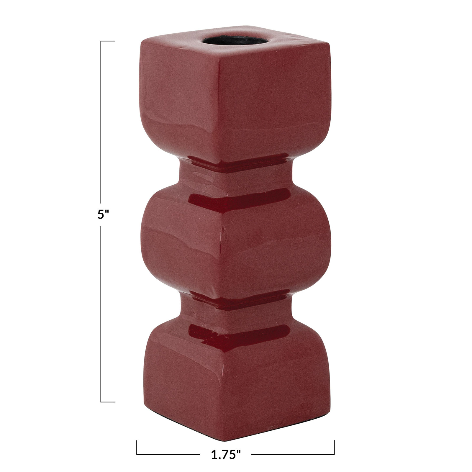 Enameled Aluminum Taper Candle Holder