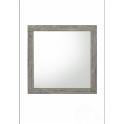 Mari Light Gray Finish Mirror with Elegant Design and Flawless Reflection, Perfect for Enhancing Any Room's Aesthetic