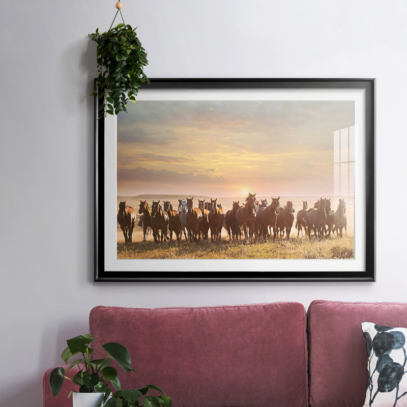 Horse Motion I, Noir, H 27 po x l 39 po x P 1,5 po