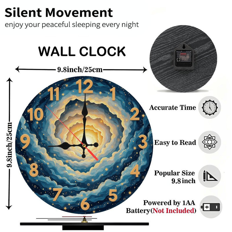 Horloge sur tourbillon cosmique
