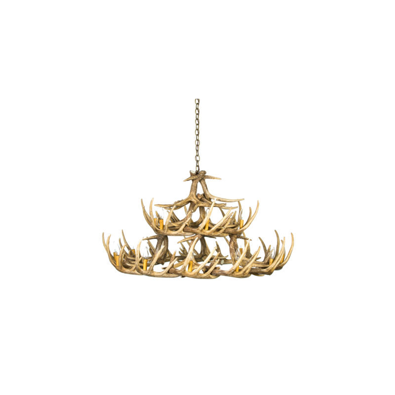 Lustre à plusieurs niveaux 18 lumières unique Noor