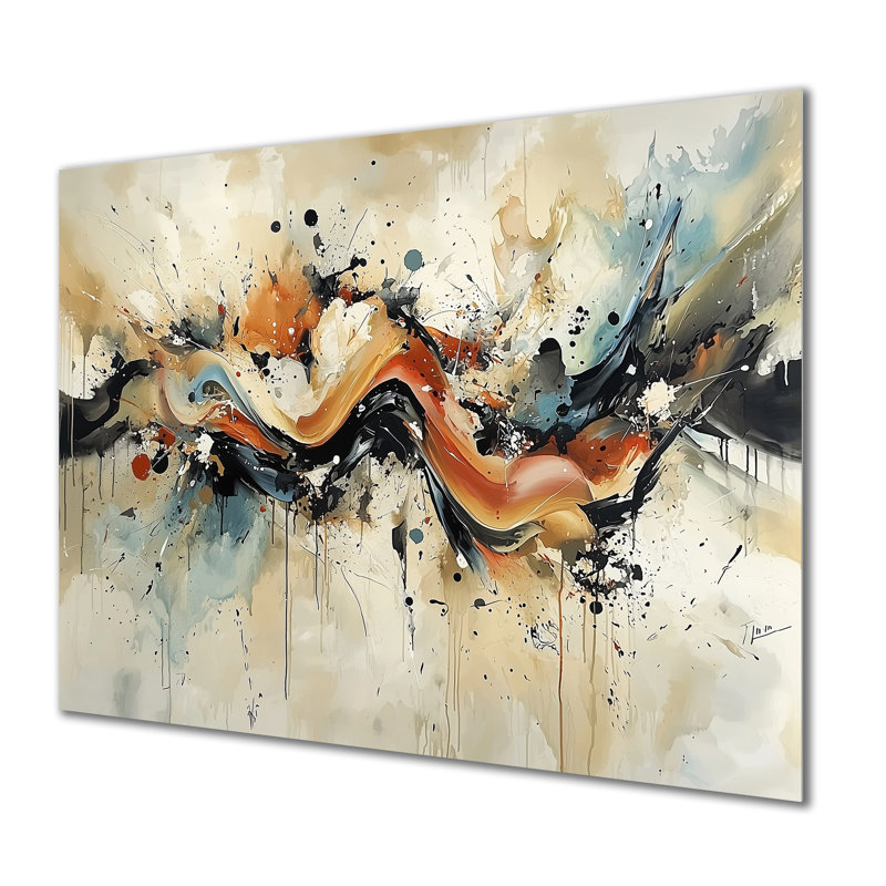 Emotion Pulse Of Autumn Colours I - Abstract Realism, impression sur toile, H 12 po x l 20 po