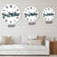 Minimaliste montagnes d'hiver et forêt de sapins III - horloge murale moderne-60187327