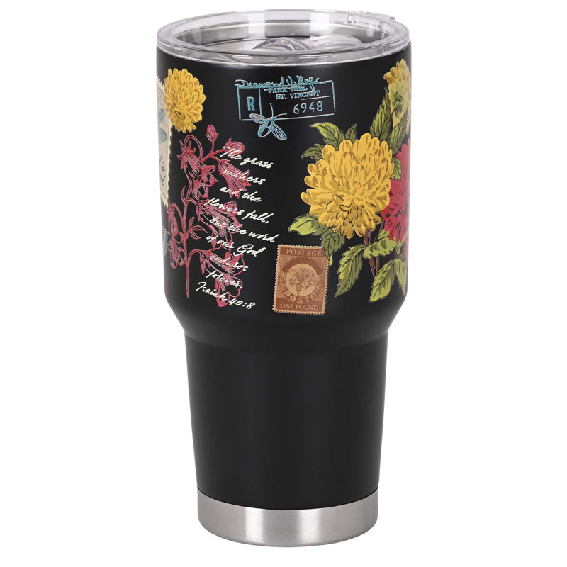 Verre à champagne papillon noir 30 oz