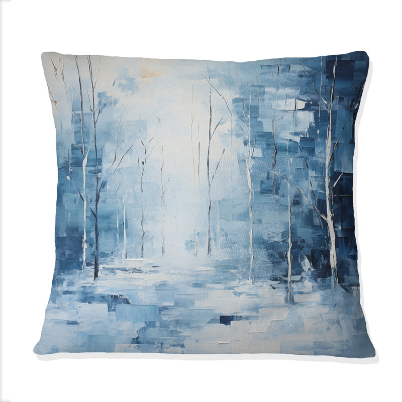 Coussin Snow Winters Solitude II - Snow