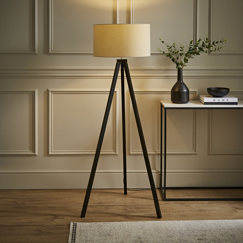 130cm Tripod Floor Lamp, Beige