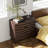 Modern 3 Drawer Wood Dresser With Wave Drawer Fronts In Brown-332875204