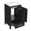Meuble-lavabo moderne avec lavabo en céramique-315054058