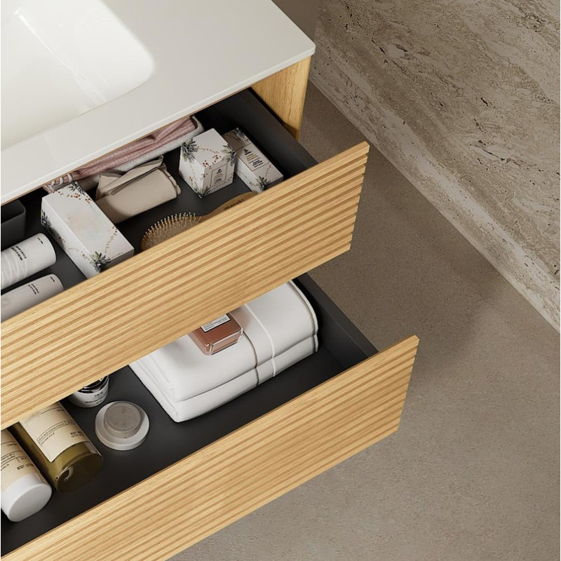 Meuble-lavabo de salle de bain avec lavabo