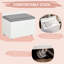 Vasta Dressing Table with Mirror and Stool, Vanity Table with Storage, White