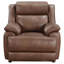 Fauteuil d'appoint rembourré brun foncé Worthington