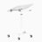 Techni Mobili White Sit To Stand Mobile Laptop Computer Stand With Height Adjustable And Tiltable Tabletop