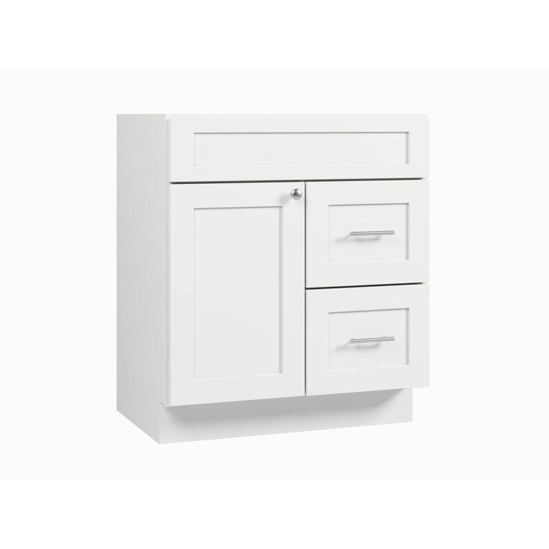 Meuble-lavabo avec tiroir 30 po Disar, Blanc