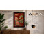 Dragon Among Peonies Japandi - Framed Print-431866008-431866015