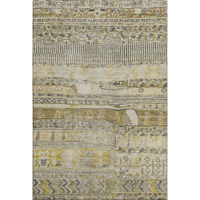 Premium Machine Washable Bitteridge AMF1835 Stripes Rug