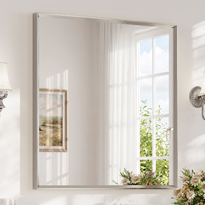 Bathroom Vanity Mirror with Tempered Glass and Aluminum Frame