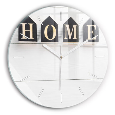 Glass Wall Clock