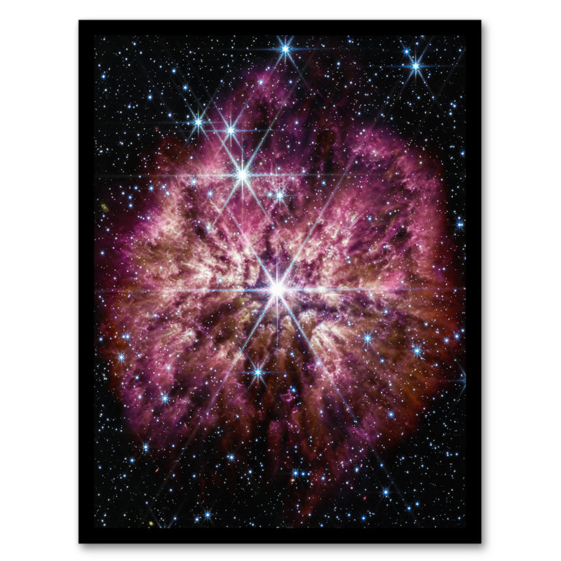 NASA James Webb Space Telescope Prelude To Supernova Wolf-Rayet Star - Single Picture Frame Print