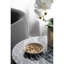 Bol décoratif en marbre rond 6 x 6 x 1,5 po, crème