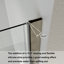 Porte de douche pliante sans cadre avec verre transparent 34 "-35 1/2" x H 72 "-81830817