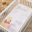 Drap-housse pour lit de bébé NoJo Disney Winnie l'ourson câlins et nids d'abeille