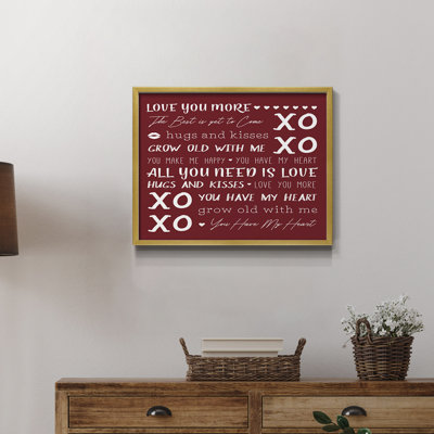 Love You More Framed Print - Solid Wood