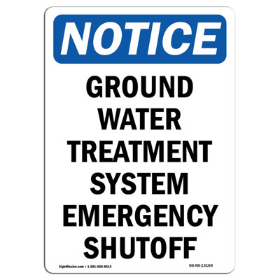 Ground Water Treatment System Sign