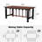 Modern 70.87" Rectangular Solid Wood Dining Table With Elegant Turned Legs