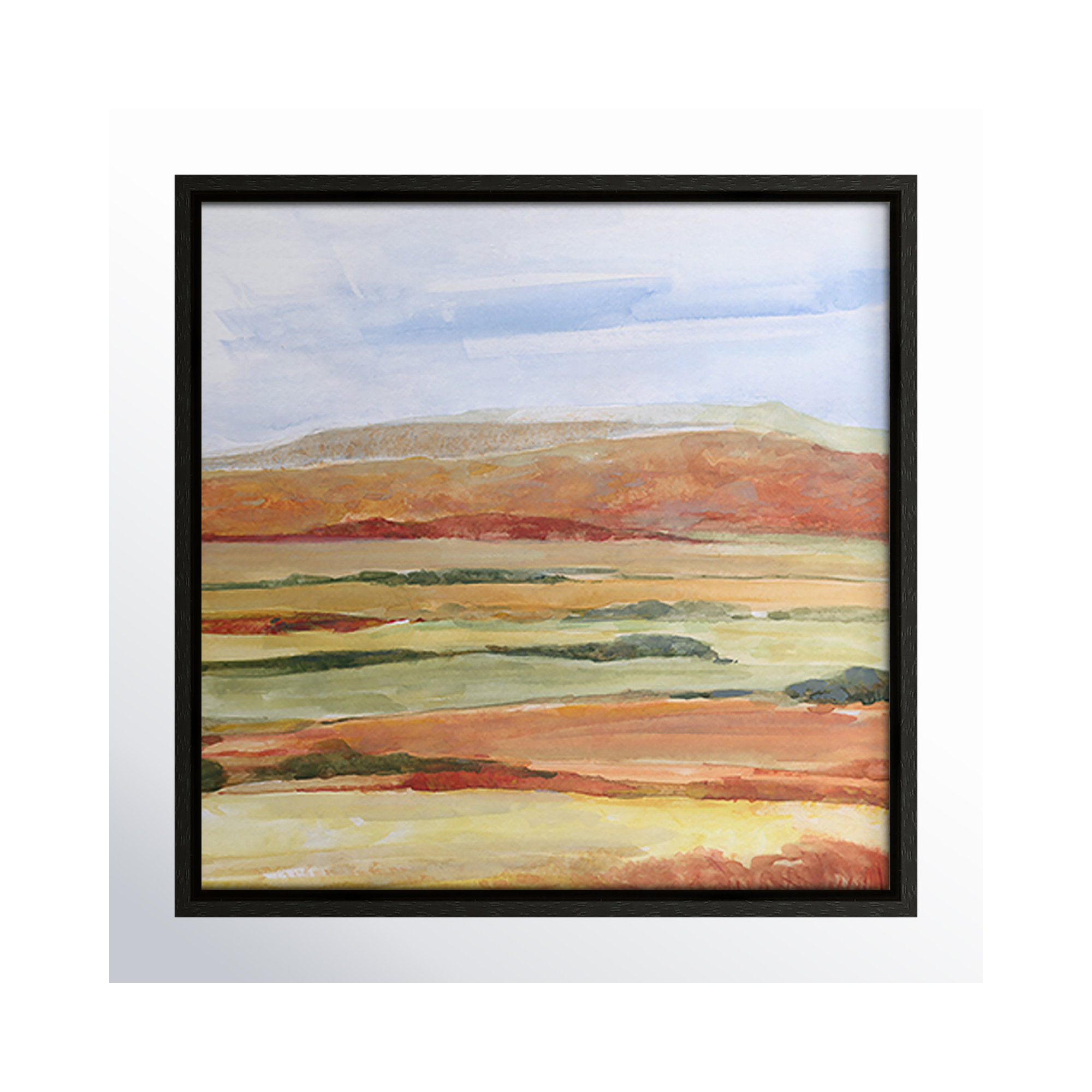 Sedona Magic Print by Sally Swatland, 13.5" H x 13.5" W x 2" D, Espresso