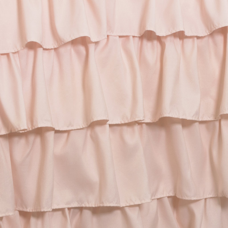 Pink Butterfly Ruffled Microfiber Full Quilt Set