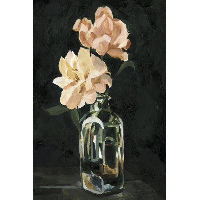 Dark Rose Arrangement II by Emma Caroline - Wrapped Canvas Painting