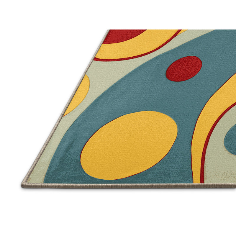 Retro Loop Rug, Square 6'