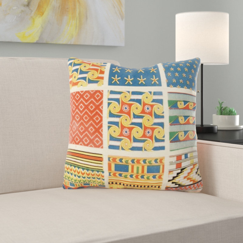 Coussin en jeté persane, Intérieur