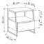 45cm W Metal Bedside Table-676398855
