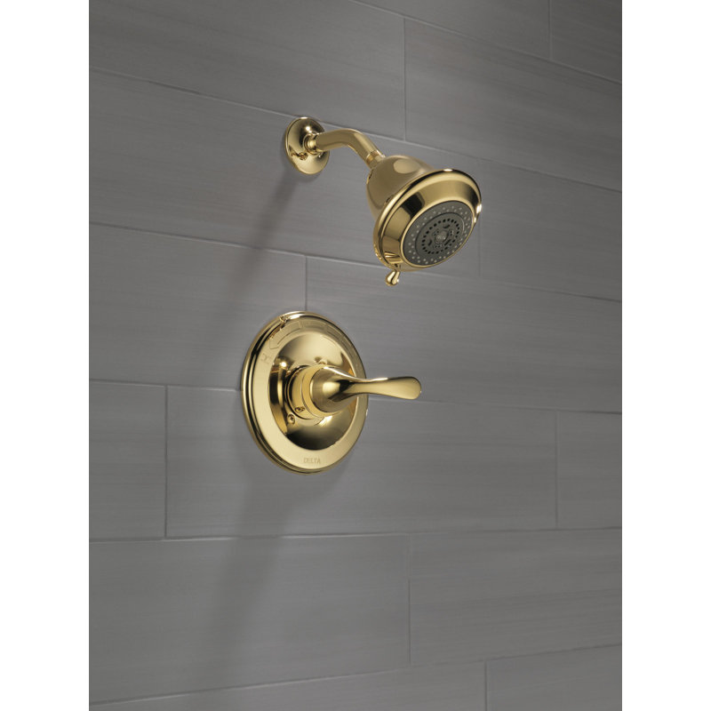 Classic Single-Function Shower Faucet Set, Shower Valve Trim kit, Brilliance Polished Brass