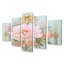Baer - pivoine, art mural 5 pièces