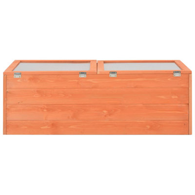 Greenhouse Wooden Cold Frame Weather Resistant Flower Box Planter Wood