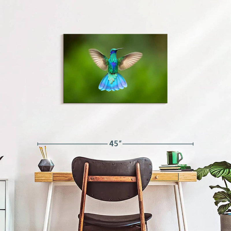 Brampt Flying Violetear Hummingbird, 20" H x 30" W