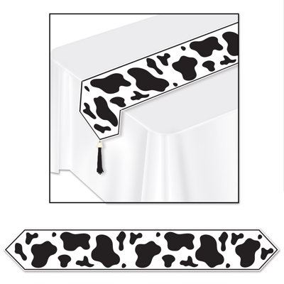 Chemin de table imprimé cow