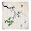 Ensemble de rideau de douche japonais + crochets-94831344-94831291