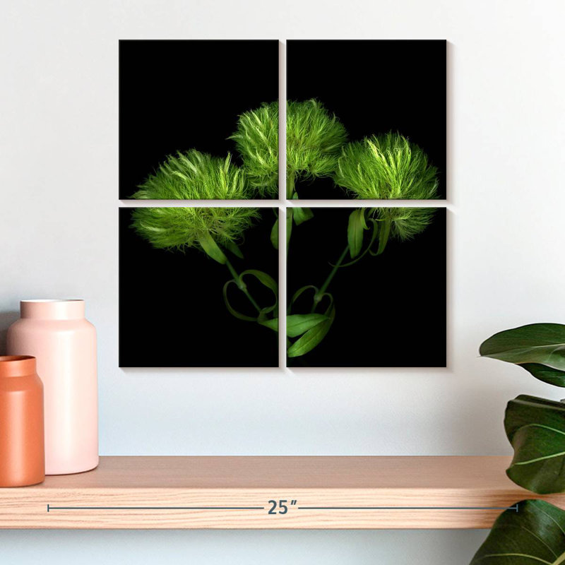 Harnek Green Pompons, H 18 po x l 18 po