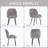 Comfort Stability Chenille Upholstered Dining Side Chair With Perfect Posture Support-1065466400