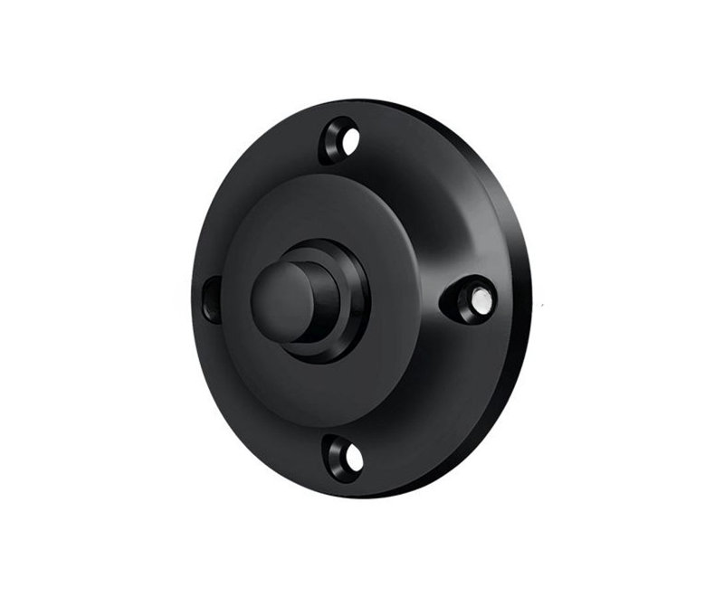 Clochette ronde contemporaine en noir, Peinture noire