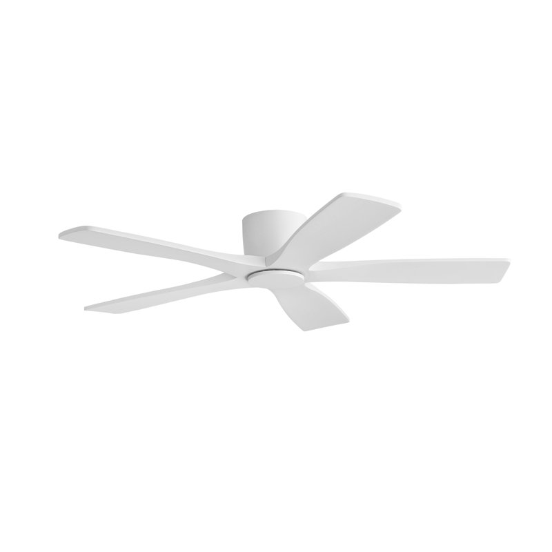 Ventilateur de plafond encastré avec moteur à courant continu et pales en bois massif 48 pouces Milan avec télécommande, Milan