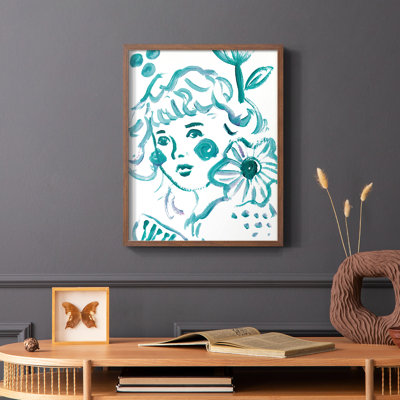 Budding Flower II Framed Print - Solid Wood
