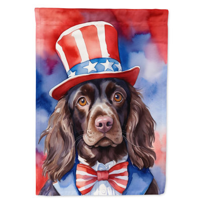 Patriotic American House Flag