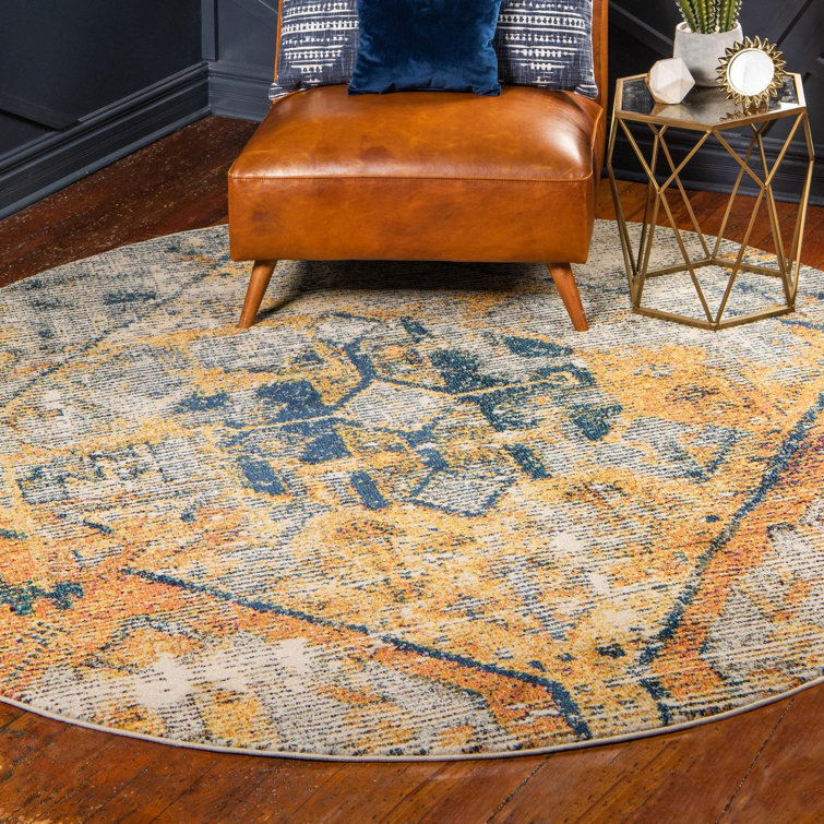 Ector Washable Geometric Indoor Rug